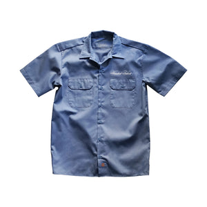 "Smile Now Cry Later" Work Shirt (Sky Blue)