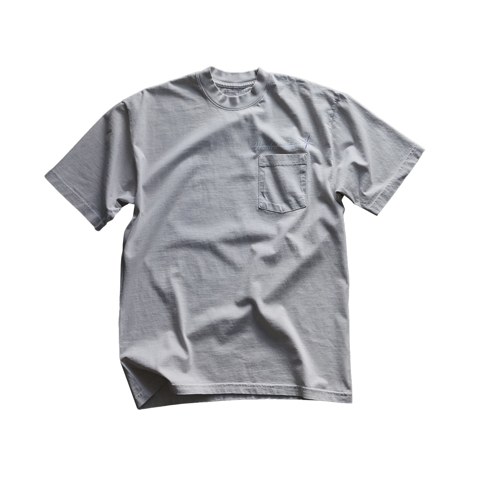 "Smile Now Cry Later" Heavyweight Pocket T-Shirt (Grey)