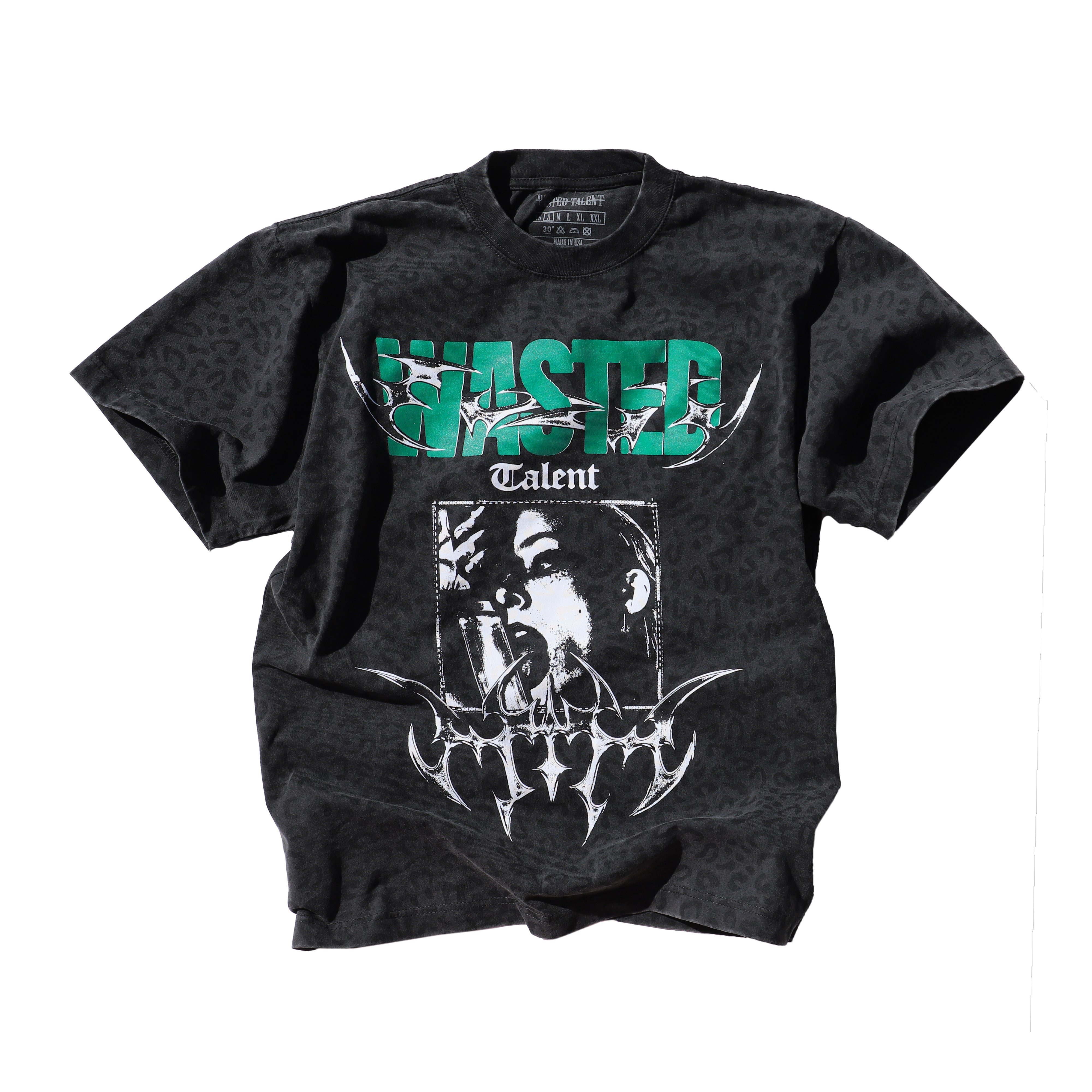 "Looking Sharp" Heavyweight T-Shirt (Vintage Leopard)