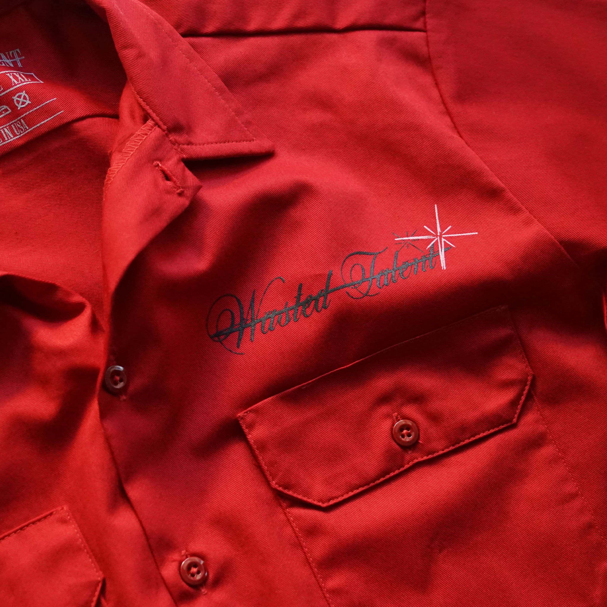 "Smile Now Cry Later" Work Shirt (Cherry)
