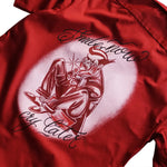 Load image into Gallery viewer, &quot;Smile Now Cry Later&quot; Work Shirt (Cherry)
