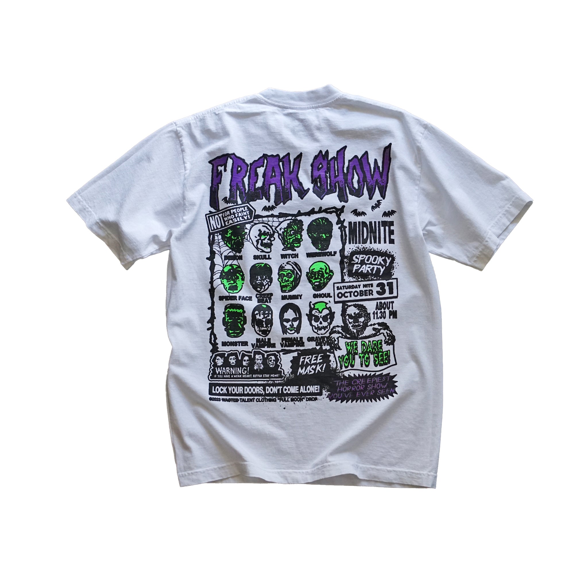 "Freak Show" (Glow in the dark) Heavyweight T-Shirt