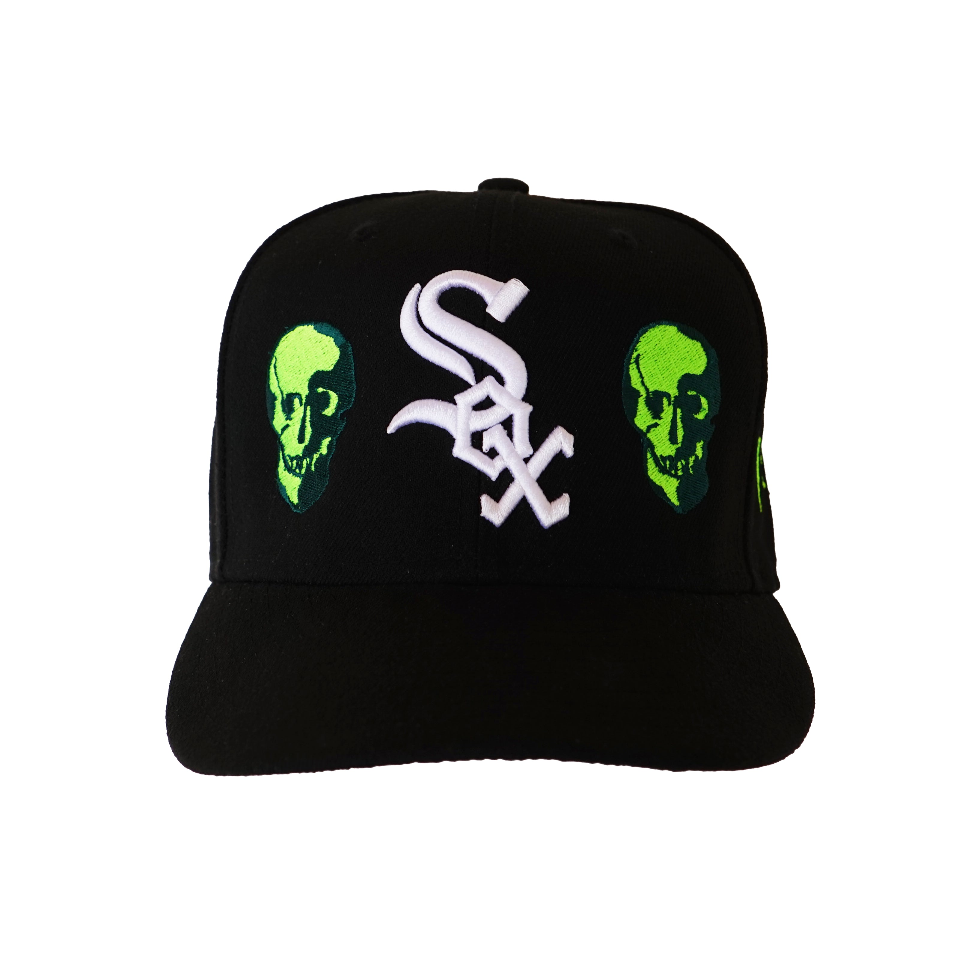 "Skull" White Sox Fitted Cap