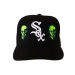 Load image into Gallery viewer, &quot;Skull&quot; White Sox Fitted Cap
