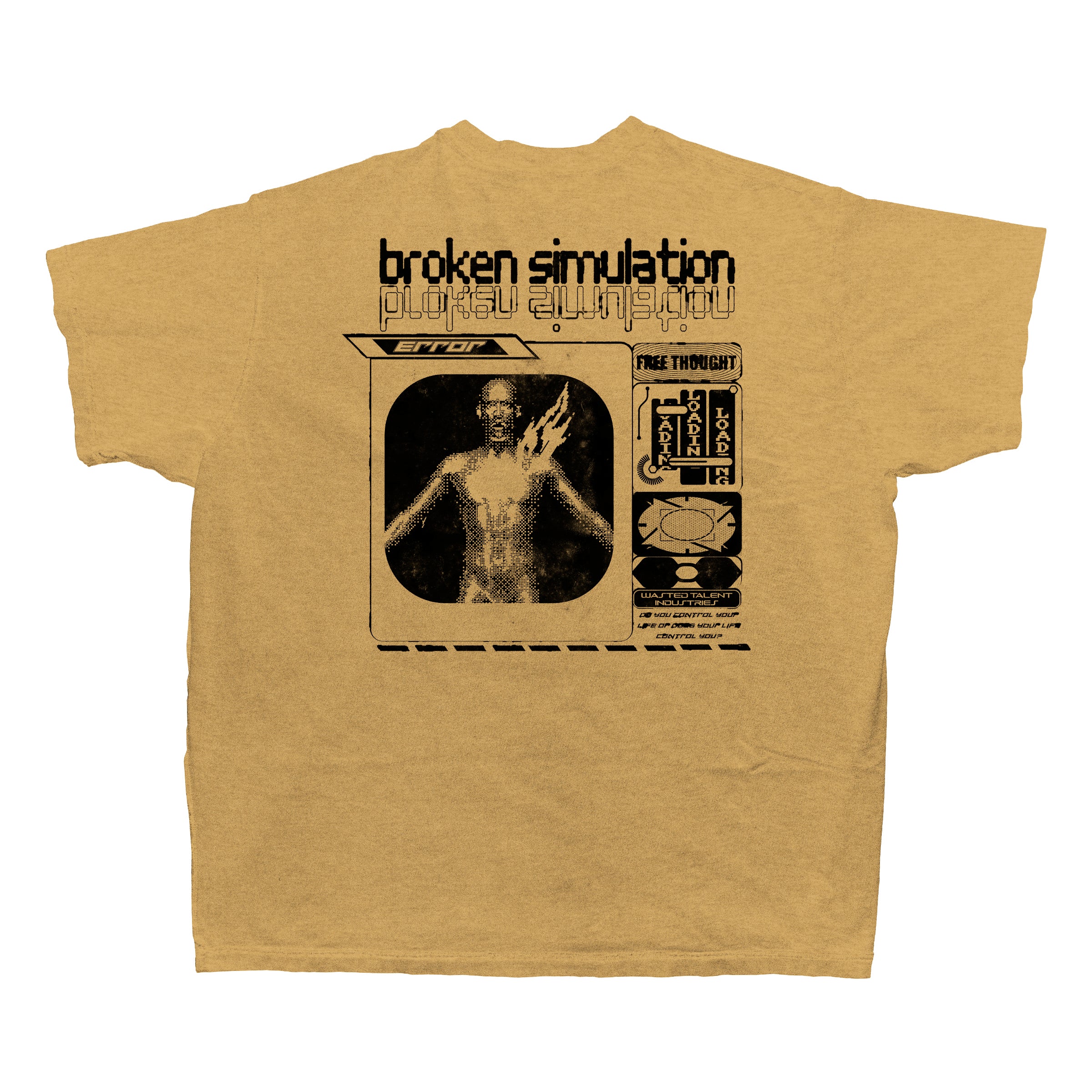 "Broken Simulation" Pocket T-Shirt
