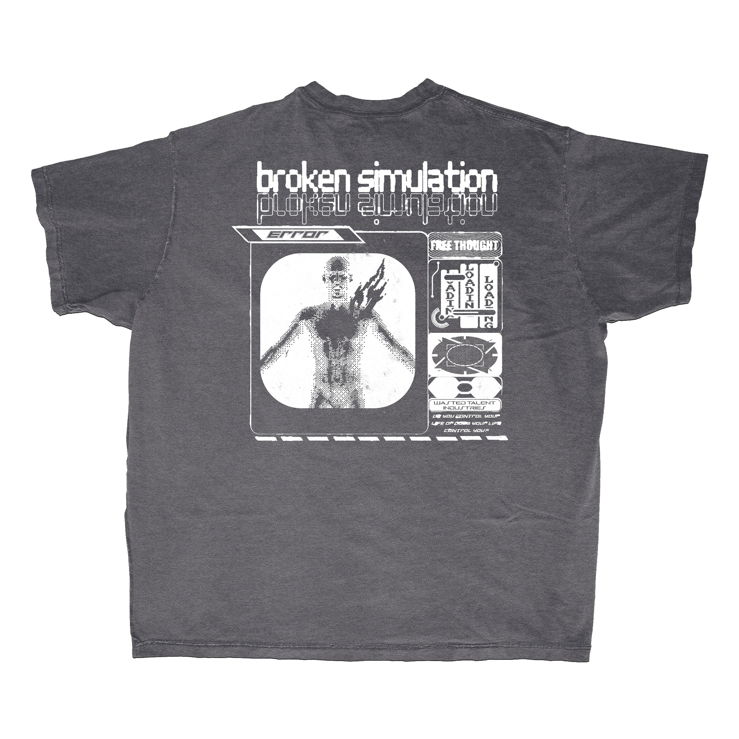 "Broken Simulation" Pocket T-Shirt